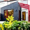 Studio Pena Architect Oak Shingles Contemporary Extension Red Windows 3