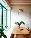 Studio Pena Architect Peach Melba Exposed Beam Green Window Extension 6